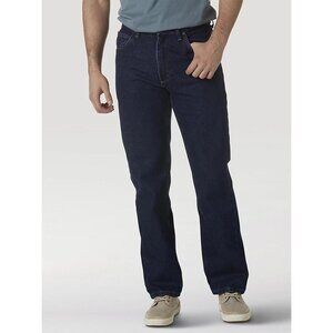 Wrangler Mens 46x32 Five Star Premium Denim Regular Fit Jeans Midnight Rinse
